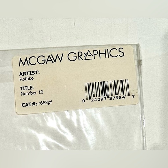 NEW! Rothko Number 10 Matted Print - Picture 7 of 8